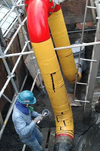 (109.12.07)中部石化廠12吋消防管阻斷後閥地上化工程