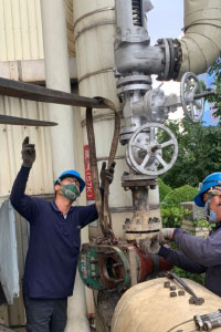 (111.10.22)北部汽電廠4吋蒸氣阻斷